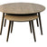 Giga Living - Salontafel Adda Rond Smoked Eiken Set van 2