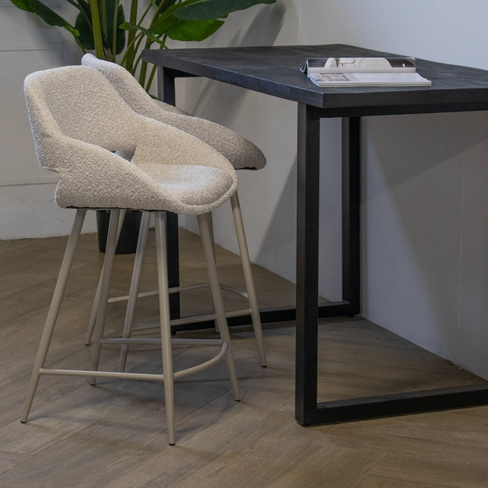 Giga Meubel - Barstoel Stof Beige - Jess