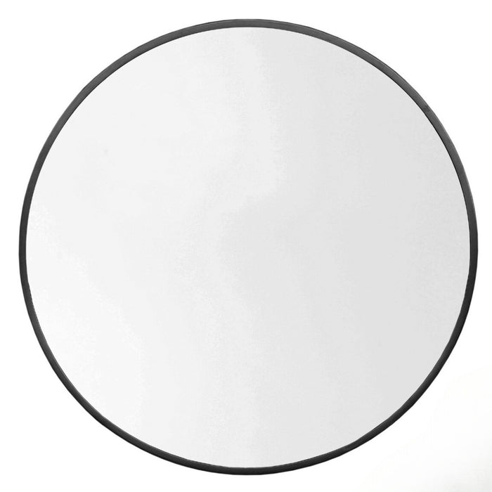 Giga Meubel - Spiegel Rond - Zwart Metaal - 55x3x55cm - Rosie