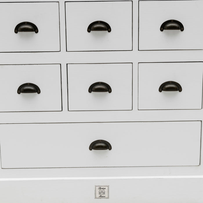 Rivièra Maison - Handgemaakte opbergkast in natuurkleur, van gerecycled elm- en populierenhout, 85x38x100 cm