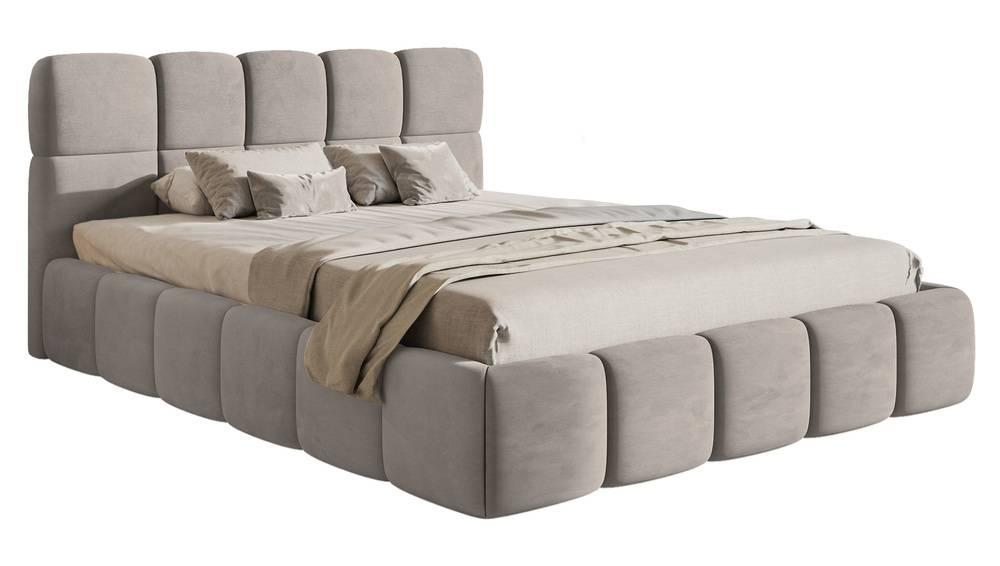 NADUVI Collection Bedframe Chloe velvet 160 x 200 met opbergruimte