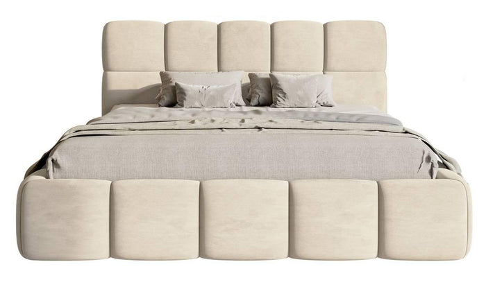 NADUVI Collection Bedframe Chloe velvet 180 x 200 met opbergruimte