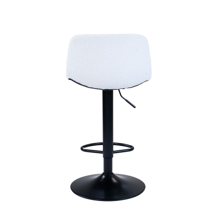 Giga Meubel - Barkruk Beige Bouclé - Hugo - Set van 2