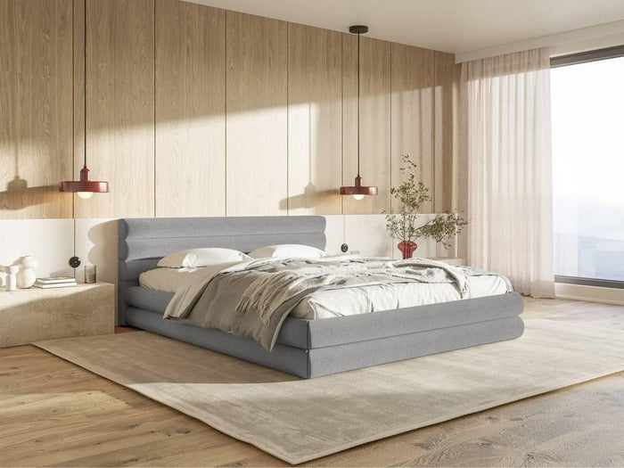 NADUVI Collection Gestoffeerd bed Alvaro chenille 140 x 200 met
