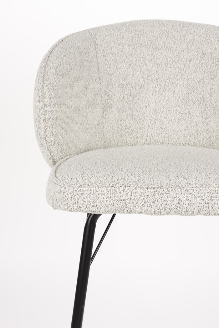 Giga Meubel - Barkruk Beige Stof - Joa - Set van 2