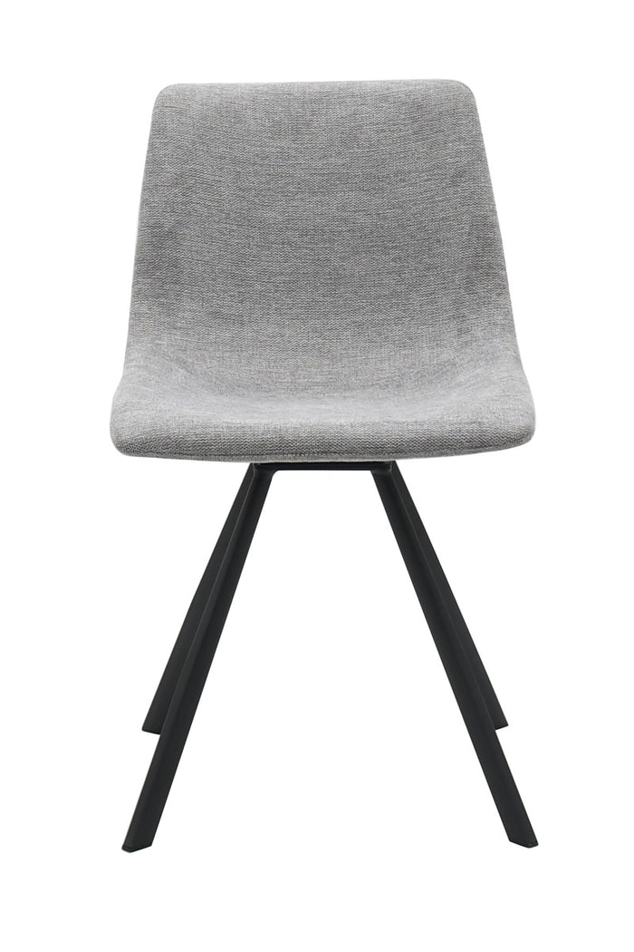 Giga Living - Eetkamerstoel Stof Lichtgrijs - Yukon - Set van 2