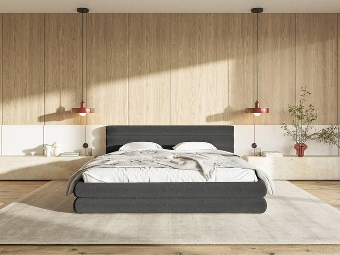 NADUVI Collection Gestoffeerd bed Alvaro chenille 160 x 200 met