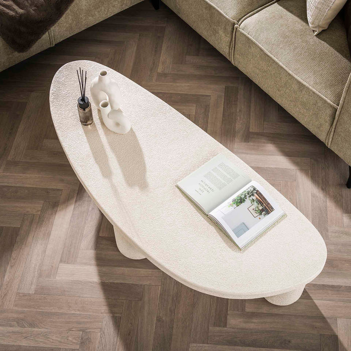 Giga Meubel - Salontafel Kiezel Driehoek Marmer Composiet XL