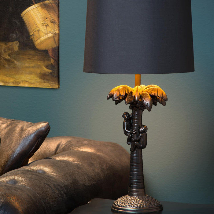 Lucide EXTRAVAGANZA COCONUT Tafellamp - Zwart