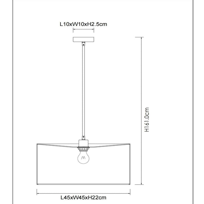 Lucide TANSELLE Hanglamp - Multicolor