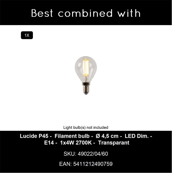 Lucide TASMAN Wandlamp - Naturel