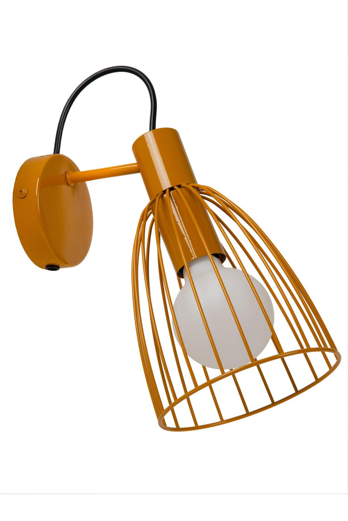 Lucide MACARONS Wandlamp - Okergeel