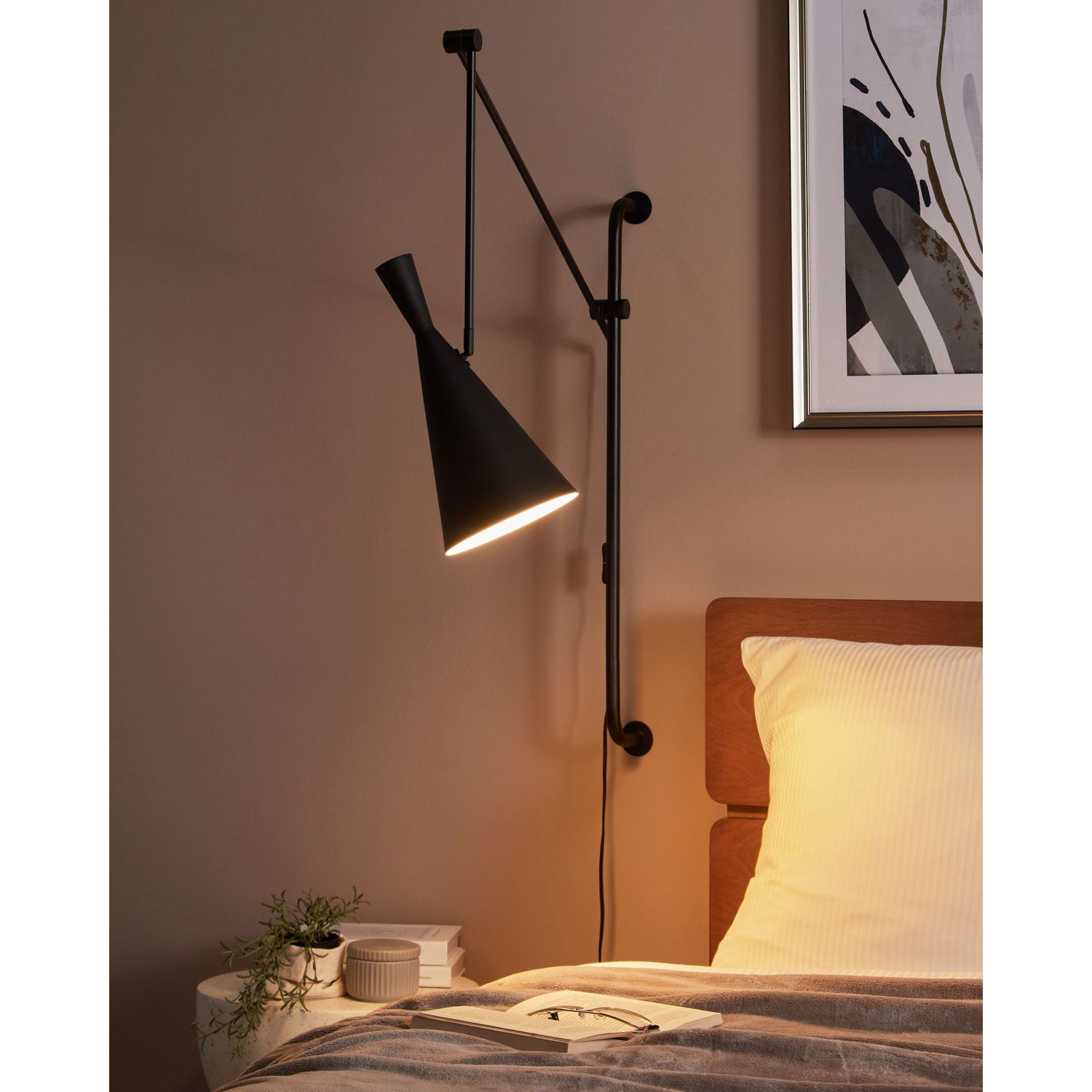 Beliani - MARISA - Wandlamp - Zwart - Metaal