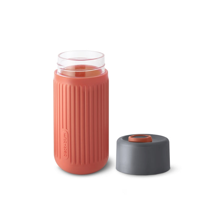 Black+Blum Glazen Reisbeker - 340ml - Rood