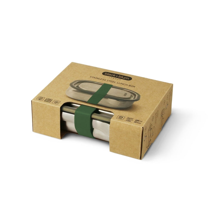 Black+Blum RVS Lunchbox - 600ml - Groen