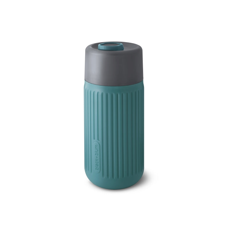 Black+Blum Glazen Reisbeker - 340ml - Blauw