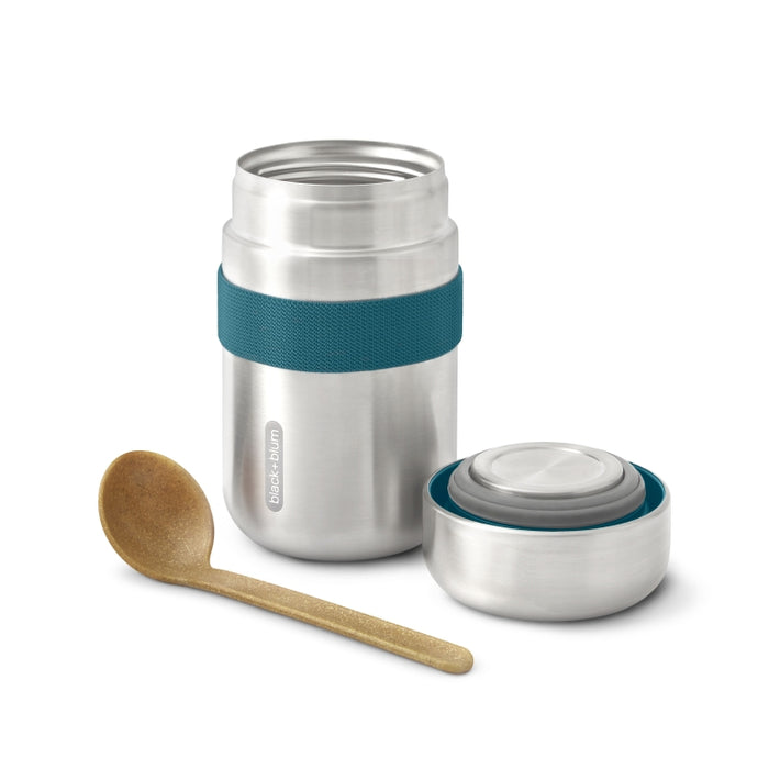 Black+Blum RVS Thermos Voedselcontainer - 400ml - Blauw