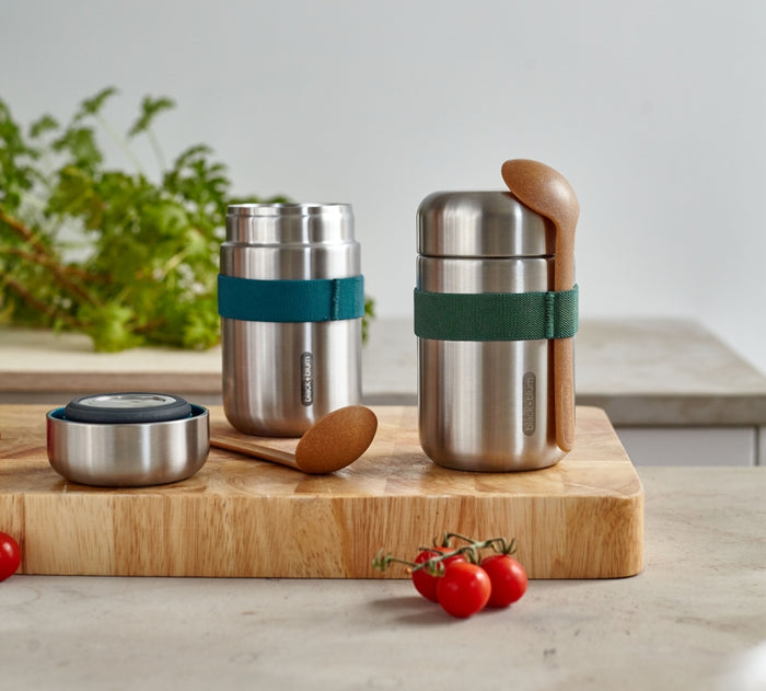 Black+Blum RVS Thermos Voedselcontainer - 400ml - Blauw