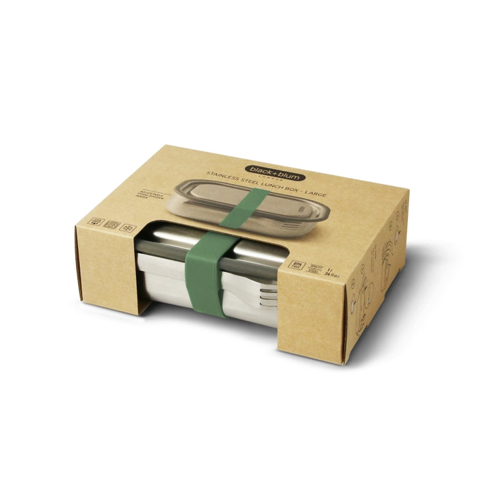 Black+Blum RVS Lunchbox - 1 Ltr - Groen