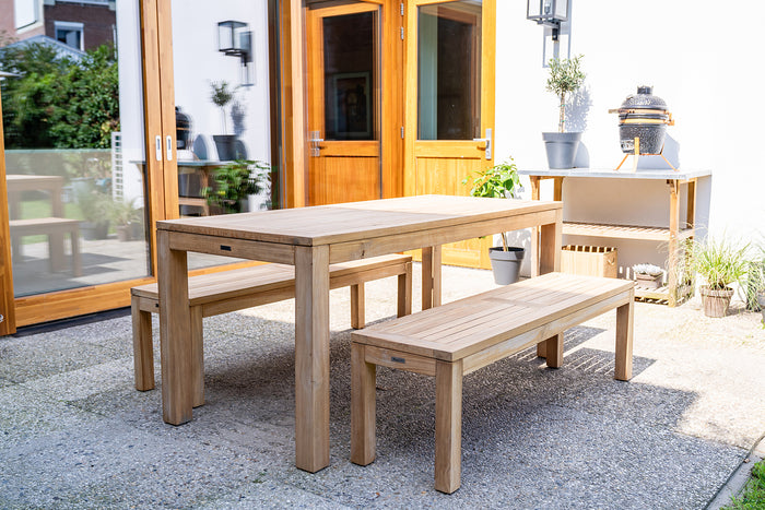 MaximaVida teakhouten bank Java 120  x 40 cm