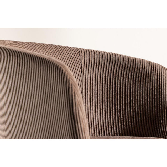 Svea - Tiro eetkamerstoel - ribstof - bruin