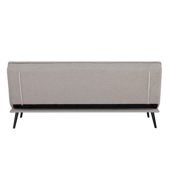 Giga Meubel - Slaapbank Taupe 180cm - Metaal & Stof - Bank Kathy