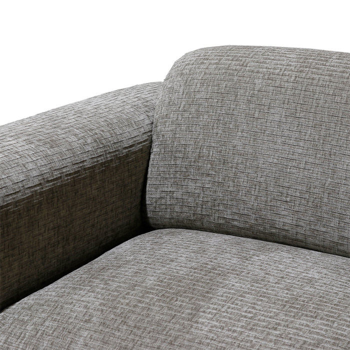 Giga Meubel - Chaise Longue Bank Taupe - Ottomane Rechts - Dijon