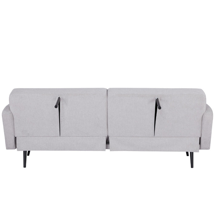 Giga Meubel - Slaapbank Beige 215cm - Metaal & Stof - Bank Sylke