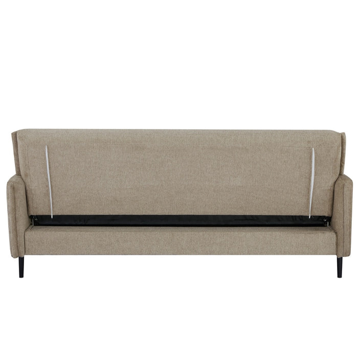 Giga Meubel - Slaapbank Taupe 200cm - Incl. Opbergruimte - Bank Torvi