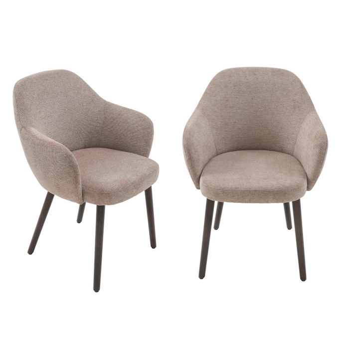 Signature - Bridgefauteuils in stof ERNEST - Set van 2