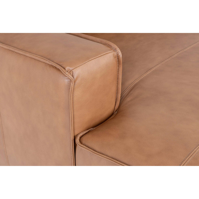 by fonQ Brisk 3-zitsbank - Buffelleer - Cognac