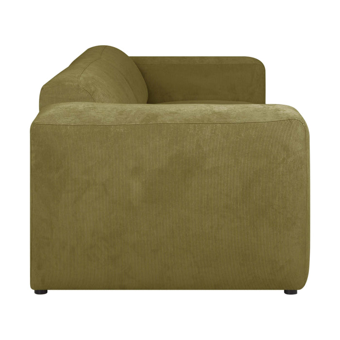 by fonQ Wonder 3-zitsbank - Rib - Mosgroen