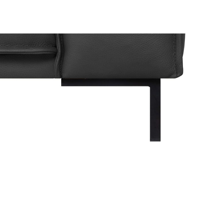 by fonQ Brisk Hoekbank met Chaise Longue Links - Buffelleer - Zwart