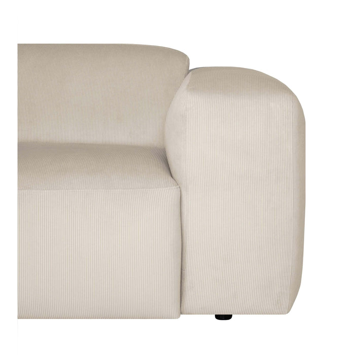 by fonQ Wonder 2-zitsbank  - Rib - Crème