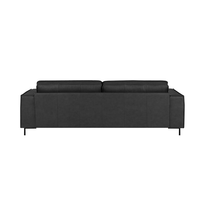 by fonQ Brisk 3-zitsbank - Buffelleer - Zwart