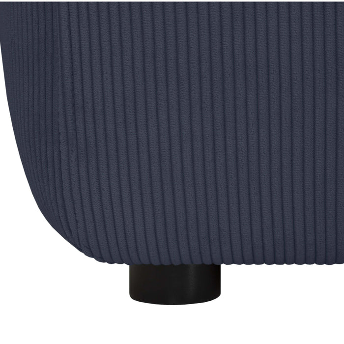 by fonQ Wonder 5-zits Hoekbank met Chaise Longue Rechts XL - Rib - Navy