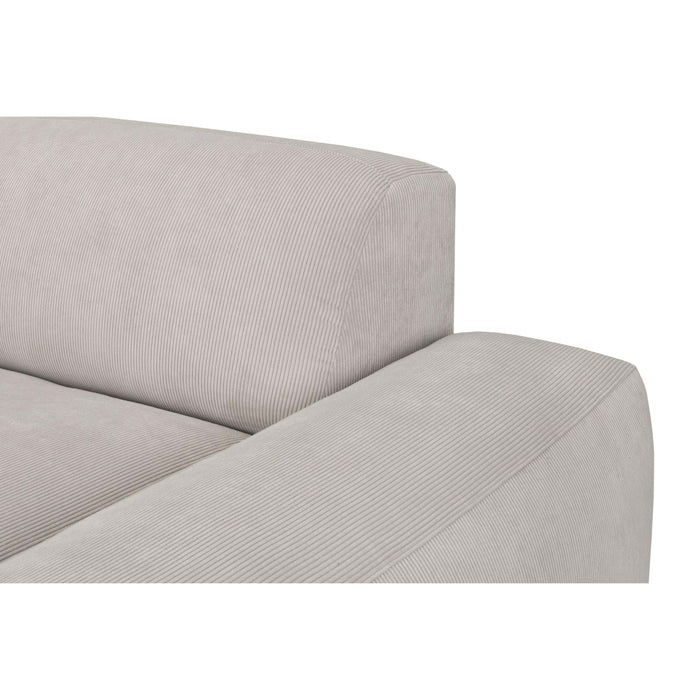 by fonQ Wonder 5-zits Hoekbank met Chaise Longue Rechts - Rib - Zand