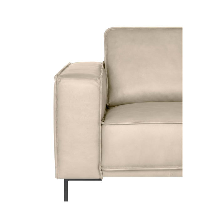 by fonQ Brisk Hoekbank met Chaise Longue Rechts - Buffelleer - Beige