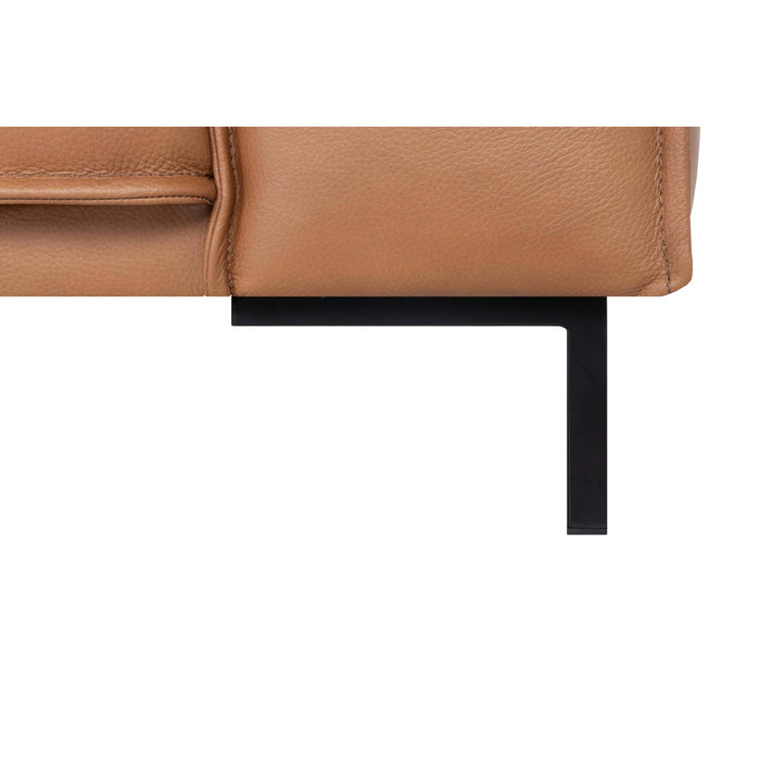 by fonQ Brisk Hoekbank Links - Buffelleer - Cognac