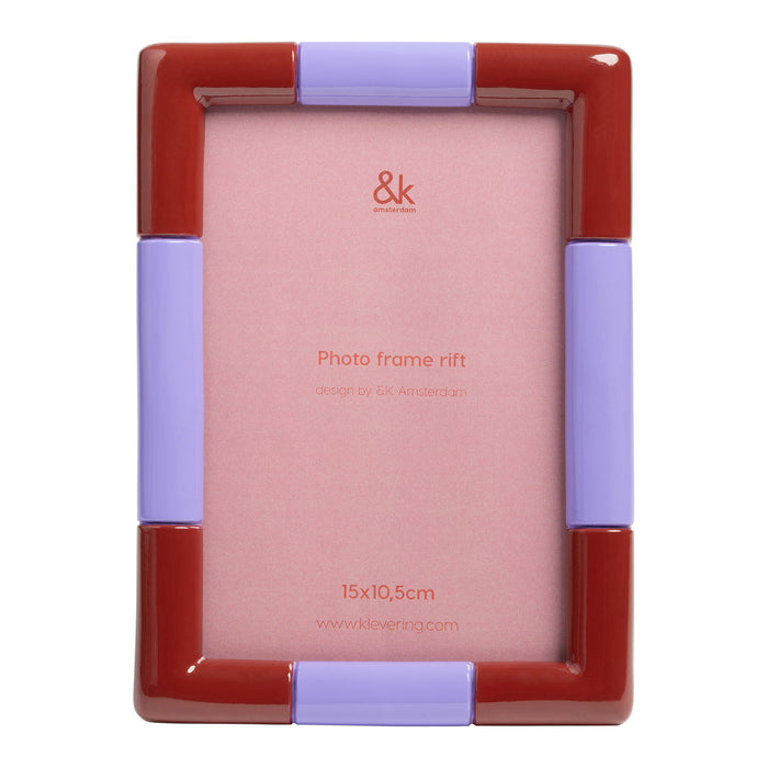 &klevering Rift Fotolijst 13 x 18 cm - Burgundy