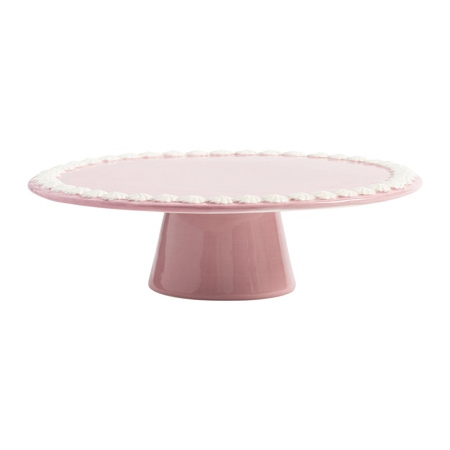 &k amsterdam Whip Taartplateau Ø 26 cm - Roze