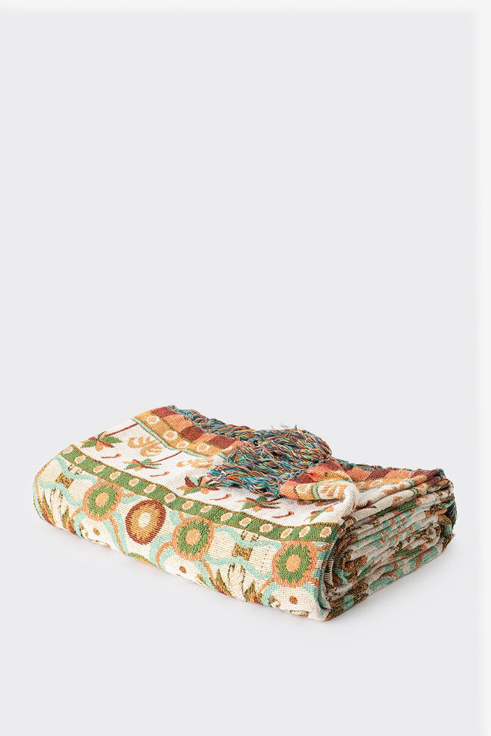 Sissy-Boy Multicolour jacquard geweven sprei met print (200x250 CM)