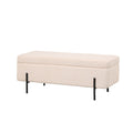 Giga Meubel - Opbergbank Bouclé Beige 110cm - Japandi - Jari