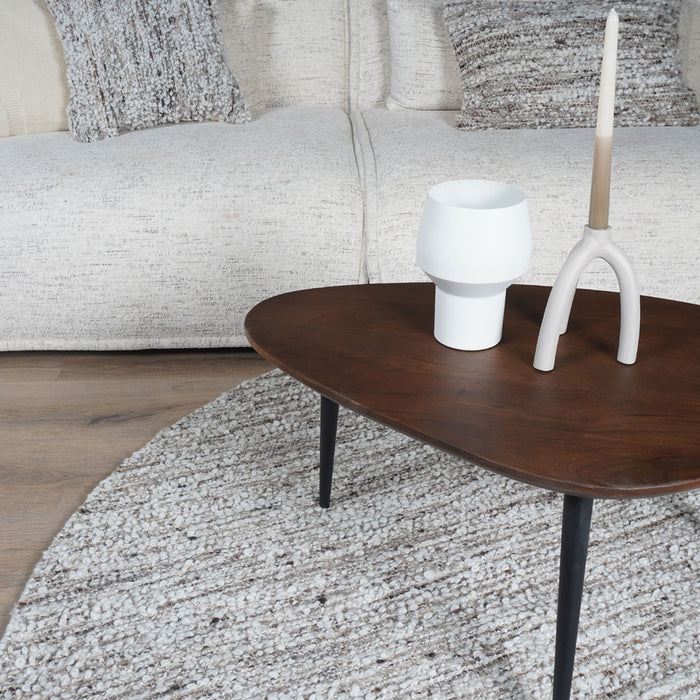 Veer Carpets - Vloerkleed Mica Naturel|Brown Rond ø200 cm