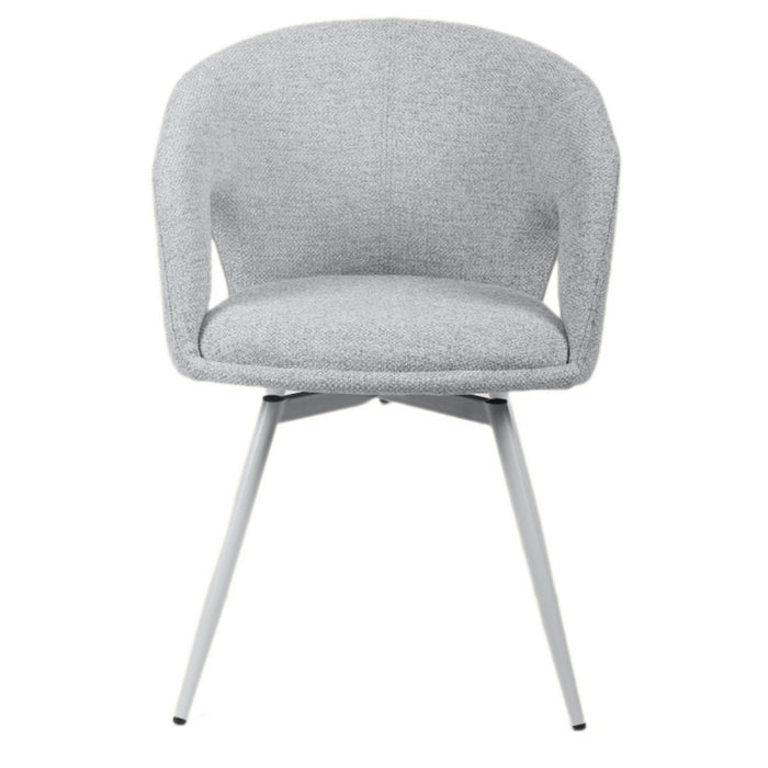 Giga Meubel - Eetkamerstoel Beige Draaibaar - Stof - Nina