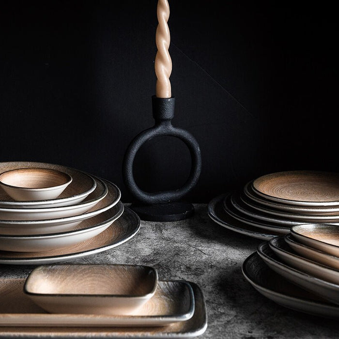 ID Fine Diep bord - Canyon - Porselein - 25 cm (1140cc) - set van 6