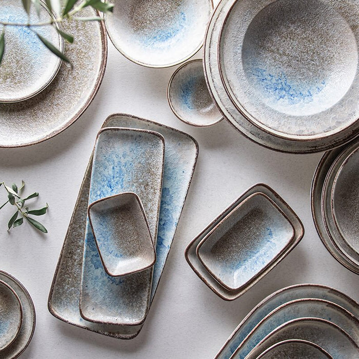 ID Fine Diep bord - Delta - Porselein - 22 cm (770cc) - set van 6