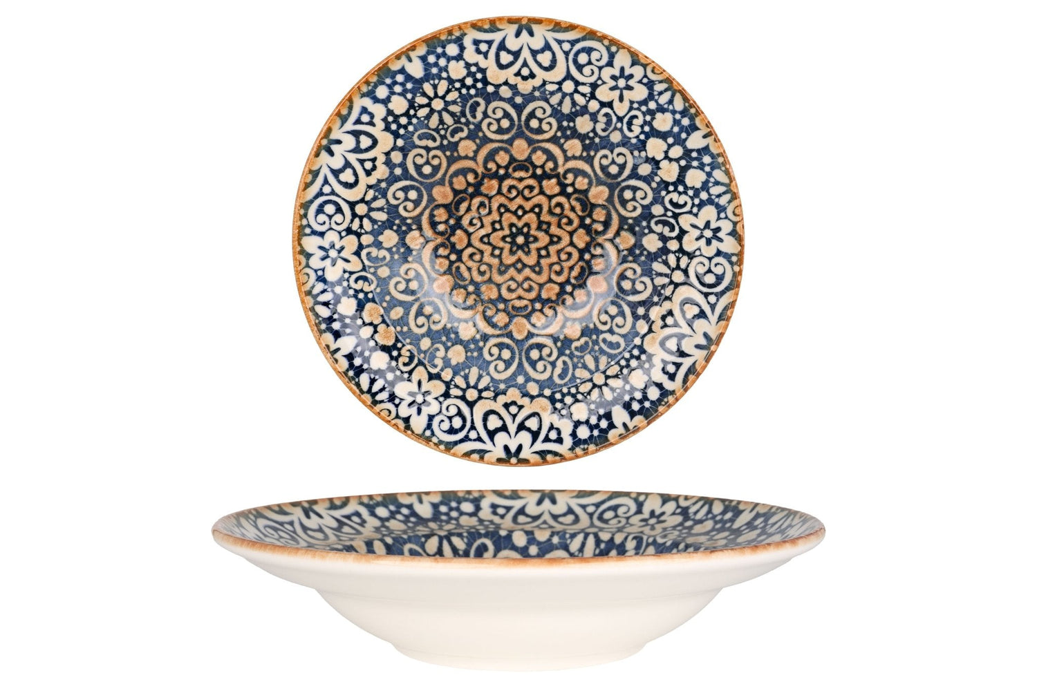 Bonna Pastabord - Alhambra - Porselein - 27 cm (400cc) - set van 2