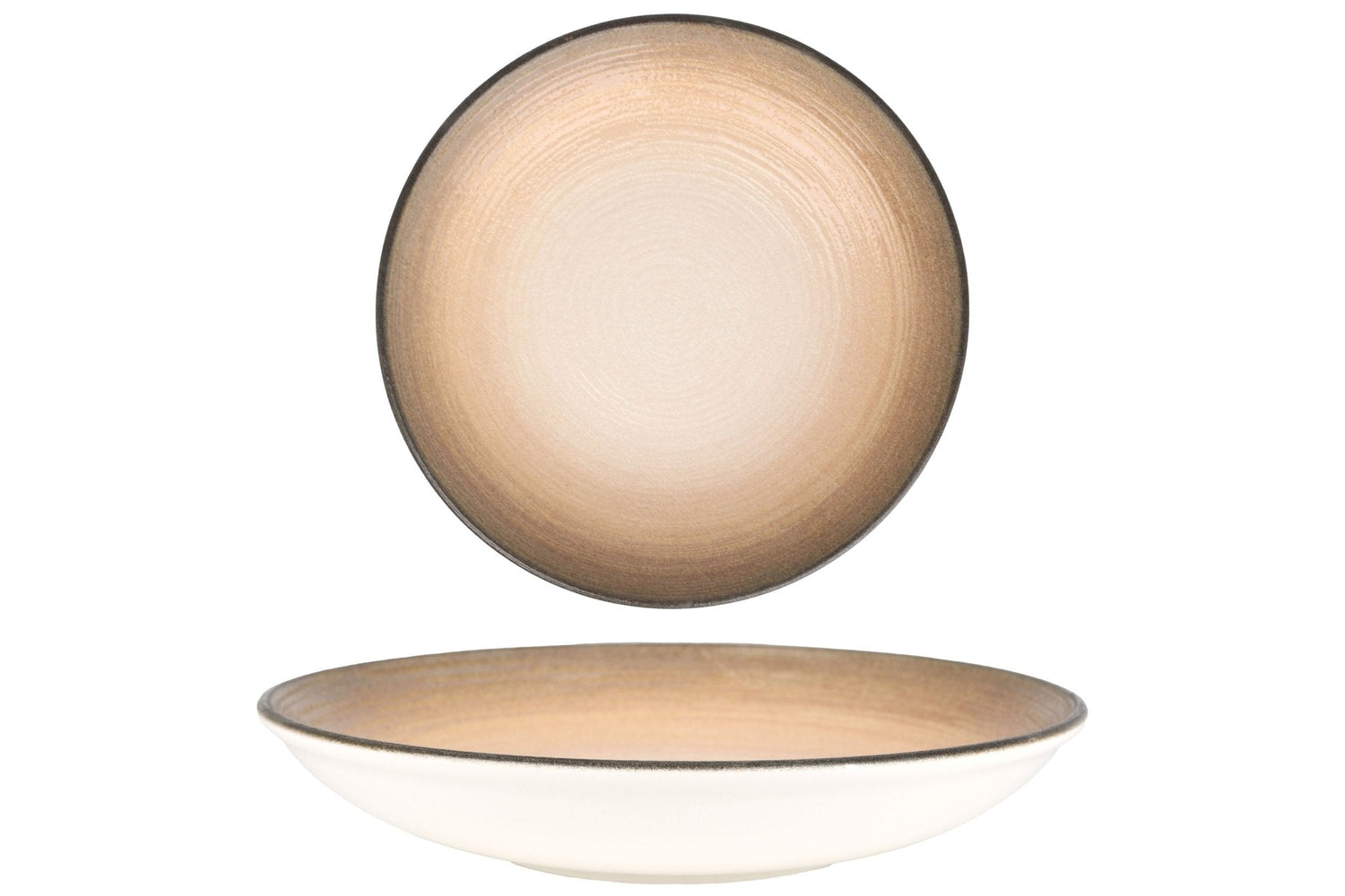 ID Fine Diep bord - Canyon - Porselein - 22 cm (770cc) - set van 6