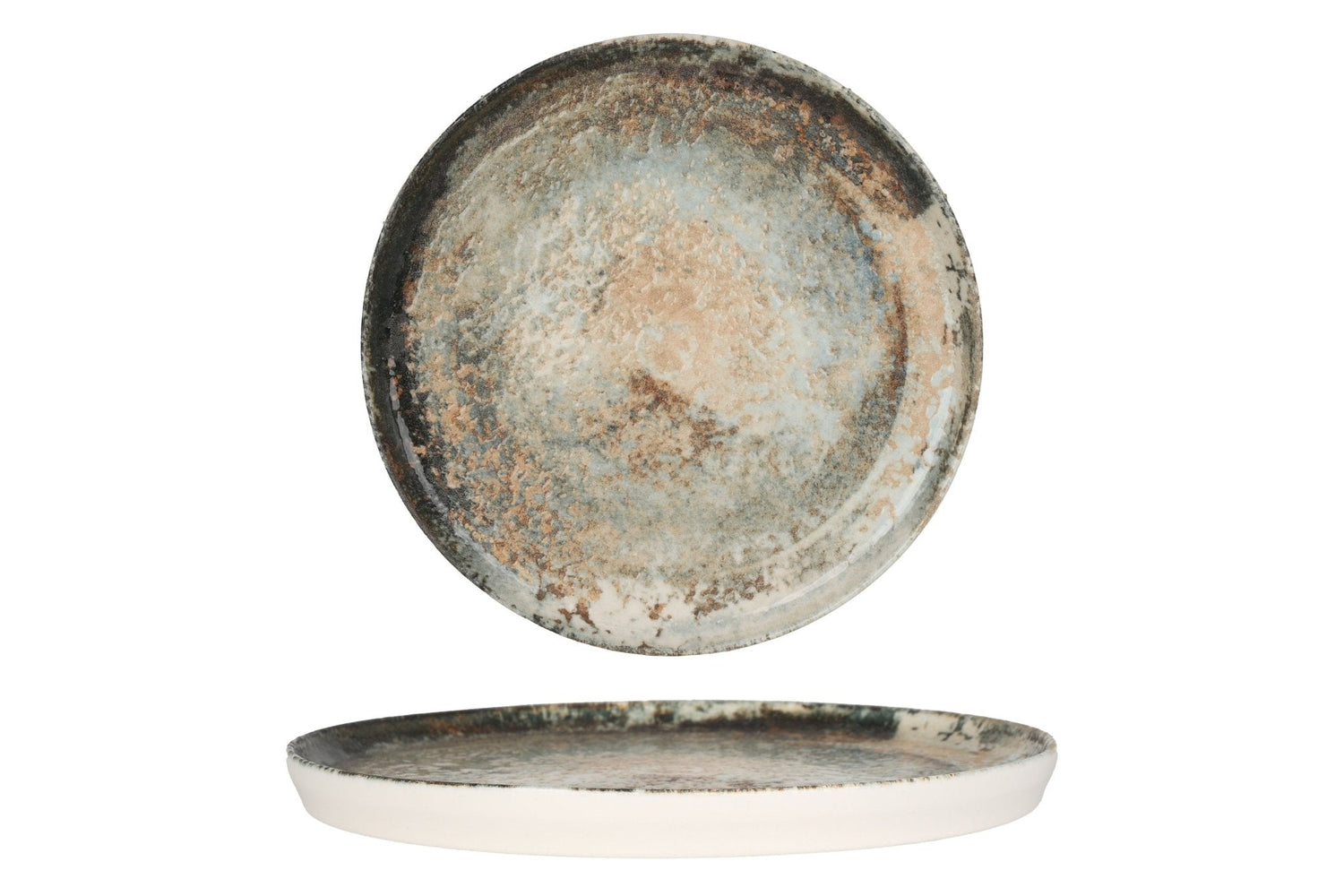 Rinart Gebaksbord - Obvara - Porselein - 24 cm - set van 6